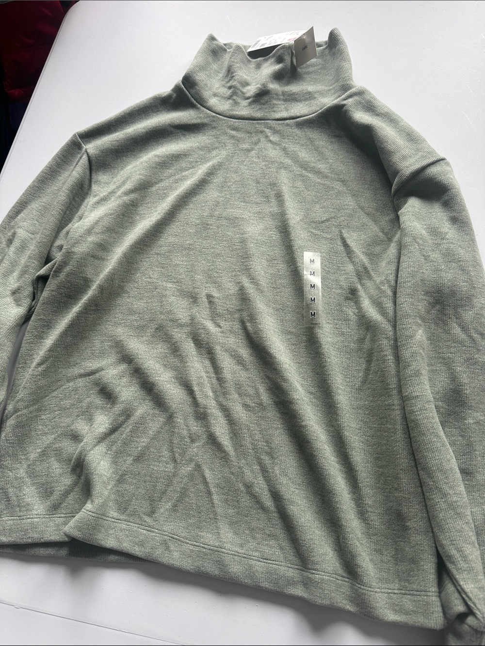 Uniqlo Women's Soft Ribbed Turtleneck Sweater - Sage Green